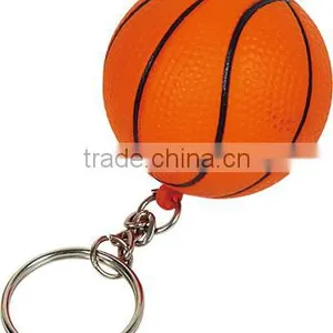 PU Foam Basketball Shape Keychain thumbnail-1