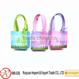 New Arrival Spring Easter Bunny Design Felt Easter Basket thumbnail-1