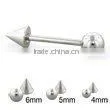 New Arrival Body Jewelry, Cone Tongue Ring Barbell thumbnail-1