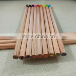 7" Standard Size Hexagonal Shape High Quality Natural Wood Color Pencil With Dipped End thumbnail-3