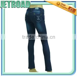 New Fashion 4 Way Stretch Knitted Denim Slim & Fit Low Waist Women's Jeans thumbnail-5