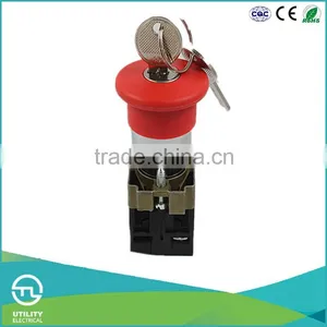 UTL Chinese Goods Wholesale Waterproof Momentary Key Emergency Push Button Switch thumbnail-1