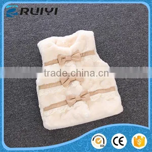 Girls Pink Sleveless Clothes, Pink Fur Vest Clothes Apparel thumbnail-4