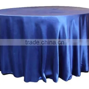 Royal Blue Satin Round Table Cloth/table Linen for Weddings thumbnail-1