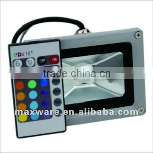 7-Color Outdoor Light With Remote (10W,95-265V) LED RGB Flood Light thumbnail-1