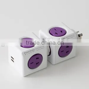 Mini Portable Desktop Power Cube Socket With 2usb 2.1A Top Quality thumbnail-4