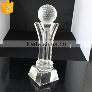 High Quality Crystal Cup Trophy With Ball thumbnail-1