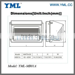 Induction Lamp Outdoor Wall Pack Lighting thumbnail-2