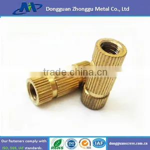Special Precision Knurled Insert Brass Nut thumbnail-1