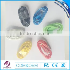 Fashion Design Smart Colorful LED Light USB Cable for Smart Phone or Iphone thumbnail-1