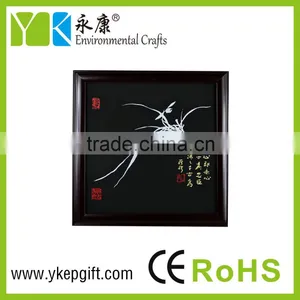Chinese Manmade Wooden Orchid Pictures Frame for Interior Decoration thumbnail-1