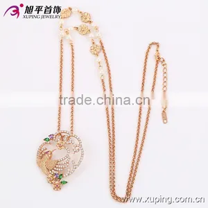 2016 New Bird Design Good Looking Wholesale Rose Fashion Crystal Necklace thumbnail-1