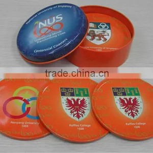 Tinplate Cup Mats/slate Cork Coasters/ Cup CoasterCJ057 thumbnail-1