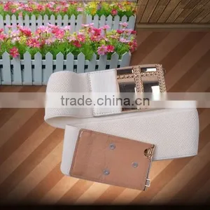 Gold Buckle Ladys Belt Fashion All Match Western Stretch Womens Waist Belt thumbnail-5