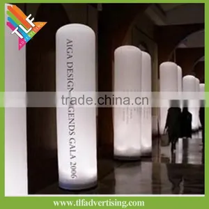 5m LED Lighting Inflatable Pillar With Custom Digital Printing With Rotatable Base Blower LED Inflatable Tube With Rotate Blower thumbnail-1