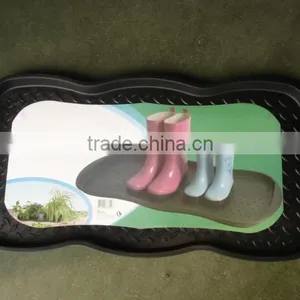 Shoe Tray Home Door Plastic Washable Utility Tray Plants Pet Food Shoe Welly Tidy Wellies 552029 thumbnail-3