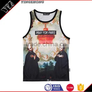OEM & ODM Activewear Tank Tops, Stringer Tank Top&mens Tank Top& Fashion Basketball Vest thumbnail-1