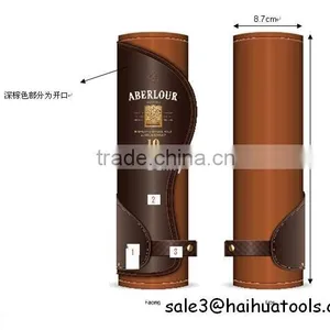 Cylinder Leather Wine Box for Single Wine New One thumbnail-1