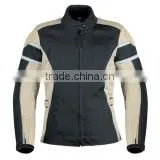 Bistre And Cream Color Racing Wear Womens Jacket thumbnail-1