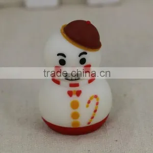 2016 Wholesale Customized Logo Personalized PVC Snowman USB Flash Drive 2GB 4GB thumbnail-2