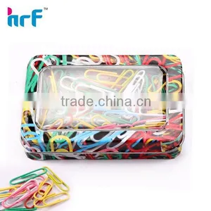 2015 New Mini Plastic Paper Clip Set With Colorful Tinplate Box Packed thumbnail-1