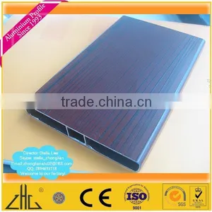 Wow!! Aluminium Window and Door Frame Wood Color Porlerain Ceramics Color OEM, Wooden Grains Aluminium Profile for Sliding Door thumbnail-1