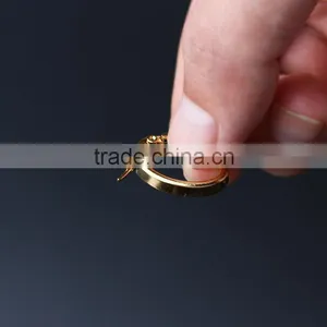 Gold Plated Surgical Steel Heart Shape Cartilage Hoop Huggie Earrings thumbnail-1