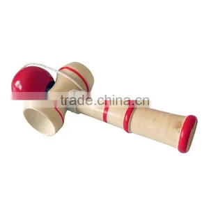 New Mini Kendama Wooden Ball Toy Limited Edition Blue/ Red KK980 thumbnail-4