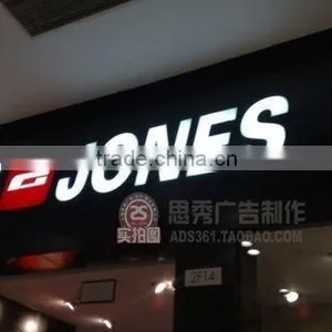 High Brightness Front Illuminated LED Acrylic Signage With Metal Side thumbnail-1