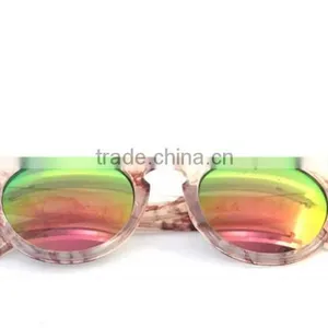 2015 New Arrival Wholesale Leopard Tortoise Round Sunglasses thumbnail-4