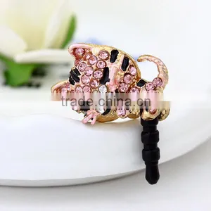 Rhinestone Dust Plug Luxurious Cat Earphone Dust Plug ,promotion Gift - A56 thumbnail-4