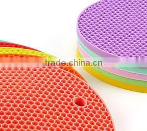 Durable Silicone Heat Resistant Mat Pot Holder Mat Trivet Multi-purpose Round thumbnail-4