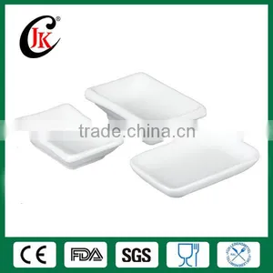 Unique Small White Ceramic Salad Bowl thumbnail-1