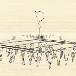 Stainless Steel Clothes Hanger and Clip Design Stainless Steel Towel Hanger thumbnail-1