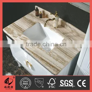 304 Luxurious Stainless Steel Bathroom Cabinet With Side Cabinet T-6628 thumbnail-2