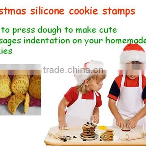 Hot Sell Food Grade New Design Wooden Handle Silicone Cookie Stamp thumbnail-3