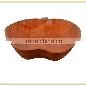 Red Red Apple Colored Melon Seeds Wooden Bowl thumbnail-4