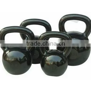 Custom Smooth Surface Durable Vinyl Cast Iron Kettlebell For Sales thumbnail-2