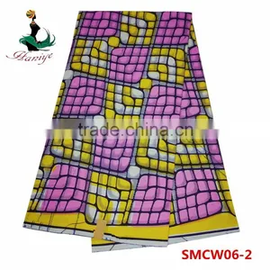 Newest Model Real Wax Fabric SMCW05 African Super Wax Print Fabric Wholesale thumbnail-4
