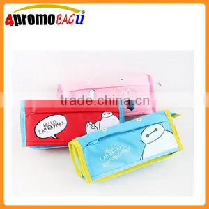 BSCI Factory Price Cheap Double Zipper Pencil Bag Pouch Bags thumbnail-1