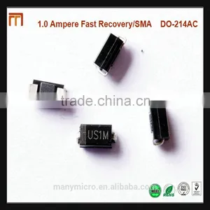 1.0A High Voltage Fast Recovery SMA DO-214AC Diode US1M thumbnail-2