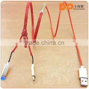 Zipper Usb Cable 2-in-1 Cable Zipper USB Data Cable World Best Selling Products thumbnail-2