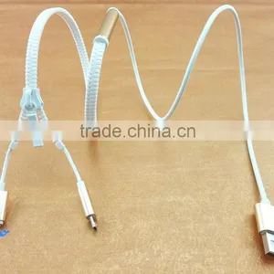 Wholesale Zipper Usb Otg Cable for Iphone 5 Usb Cable thumbnail-2