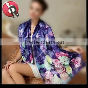 Digital Print Silk Scarf thumbnail-3