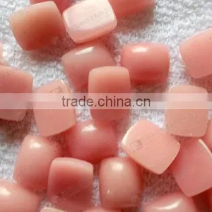 China Pink Opal Rectangle Cabochon for Bezel Jewelry thumbnail-5