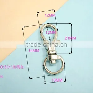 2014 New Design Nickel Spring Snap Hooks Push Gate Swivel Snap Hook thumbnail-1