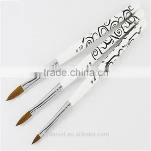 Hot Sell Nylon Hair Nail Polish Brush for Acrylic Nail Art Brush thumbnail-2