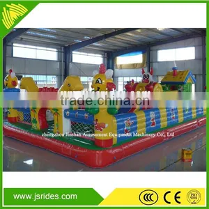 Relaxing!!! Happy Inflatable Jumping Place for Kids Inflatable Playground for Sale thumbnail-3