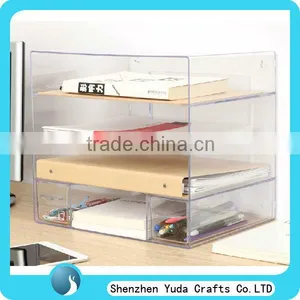Acrylic Document Holder,lucite Book Box Holder,acrylic Tabletop Office File Rack thumbnail-1