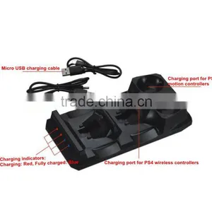 Drop-shipping Multi-functional Quad Charger Mini Charge And Display Station For PS4 / PS Move / PS VR Controllers thumbnail-2